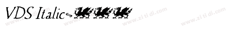 VDS Italic字体转换